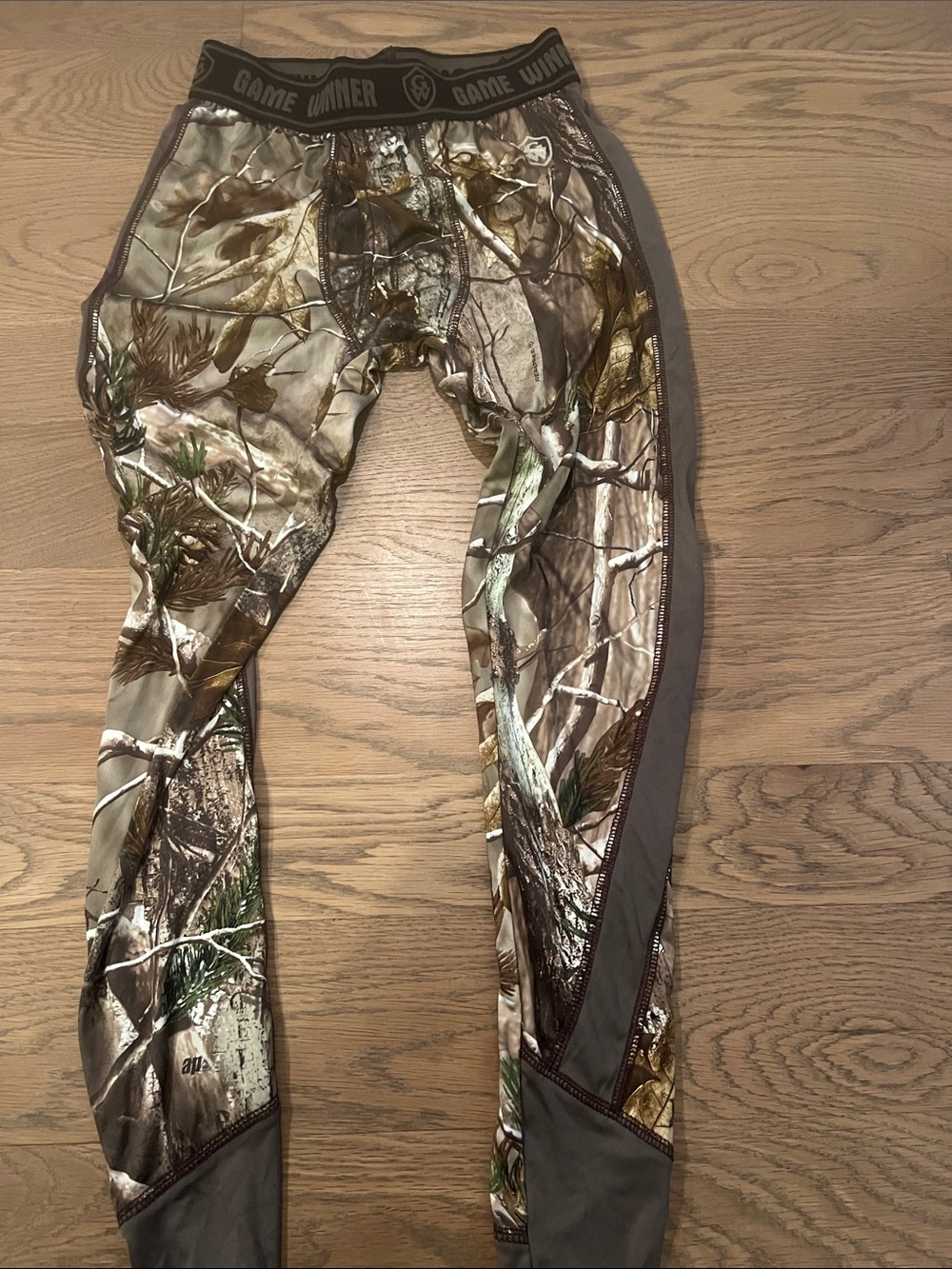 Game Winner Kids Realtree-Inspired Camo Leggings in Green/Brown/Gray